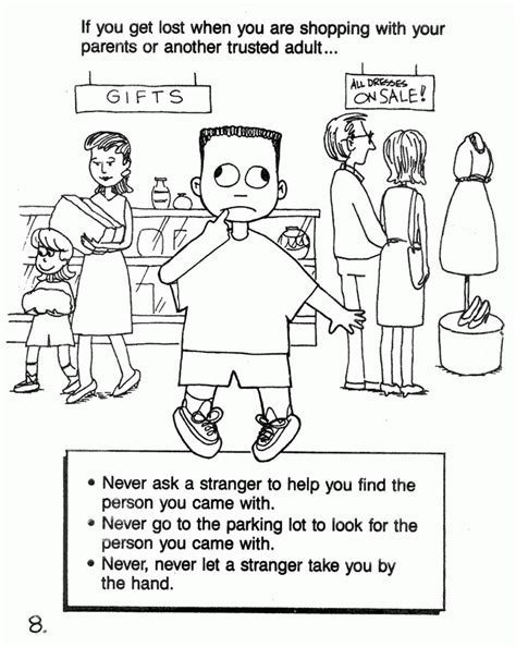 Stranger Danger Coloring Pages Coloring Home