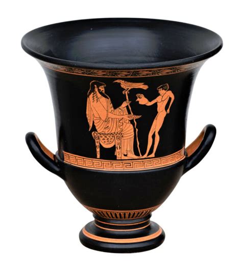 God Zeus And Ganymedes Vase Homosexual Love Ancient Greek Pottery