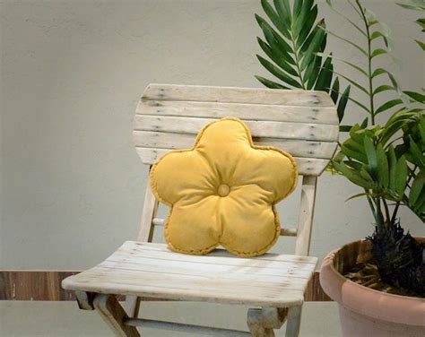 Rust Orange Velvet Flower Shaped Cushion Flower Shaped Pillow