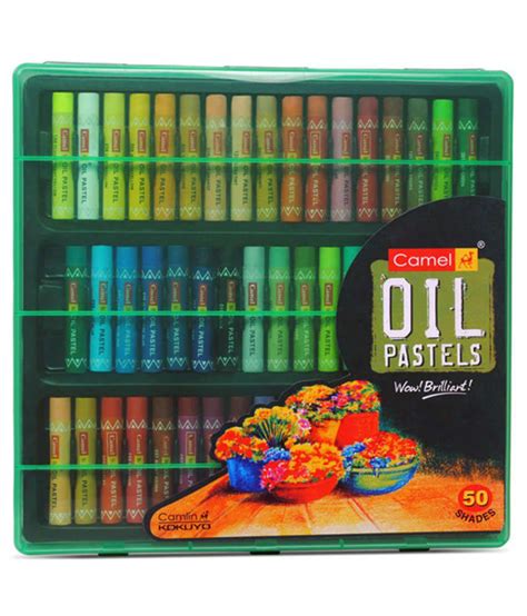 Camlin Oil Pastel Reusable Plastic Pack 50 Shades Buy Online At Best