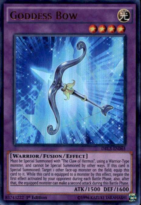 Yugioh Dragons Of Legend Unleashed Single Card Ultra Rare Goddess Bow
