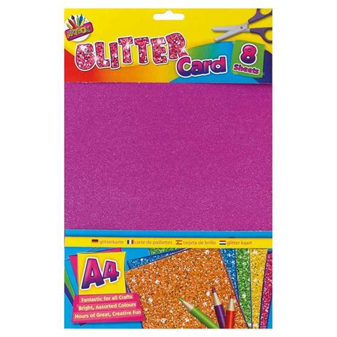 A4 Glitter Activity Card Wholesale Craft Supplier Kids Crafts