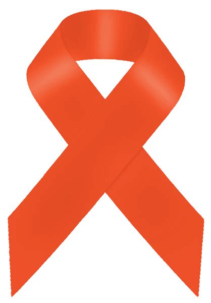 Orange Awareness Ribbon | Awareness ribbons, Awareness, Orange ribbon