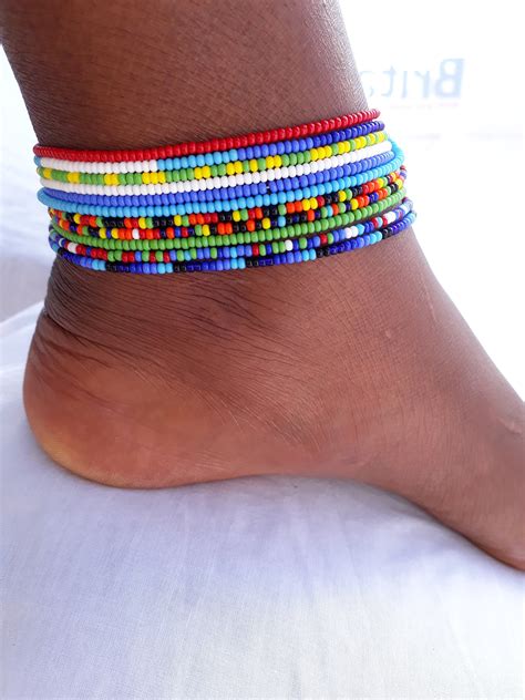 Beaded Ankle Bracelets Anklets For Womenankle Braceletfine Etsy