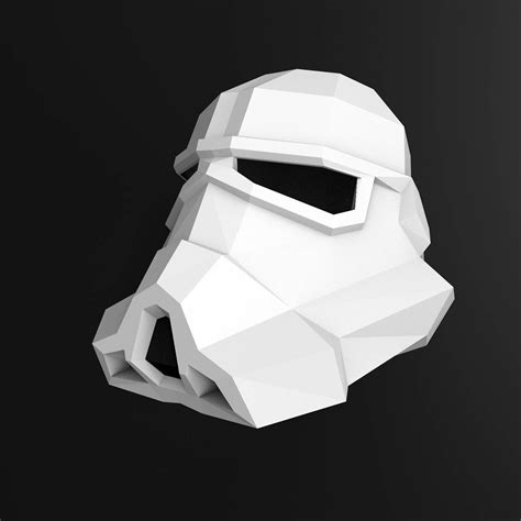 Printable Stormtrooper Helmet Template Pdf Free Blueprint Files For