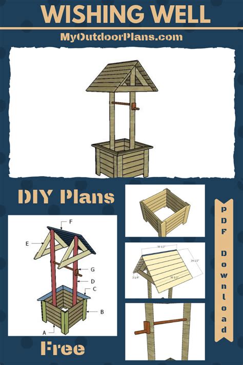Woodworking Plans Free Wishing Well Plans Outdoor Woodworking