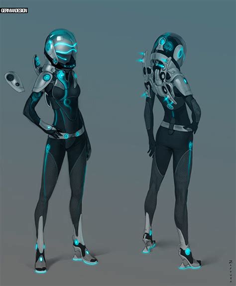 Artstation Concept Art Of Female Spacesuit And Aquamobile