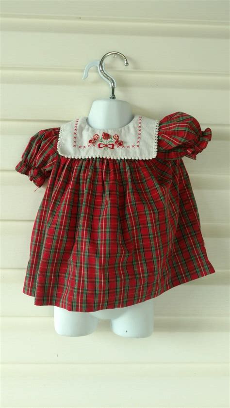 Vintage Baby Dress Kids 6 9monthwhite Collar Party Dress Etsy