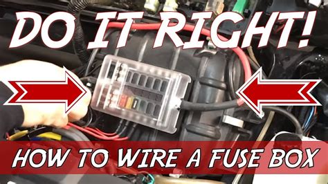 How To Wire Utv Accessories Installing A Fuse Box Youtube