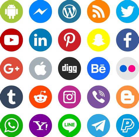 تحميل أيقونات مواقع التواصل الاجتماعي مجانا بصيغة Psd Png Social