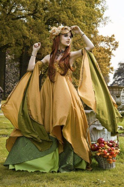 Autumn Goddess Visiting Her Sister Spring Goddess Picture By