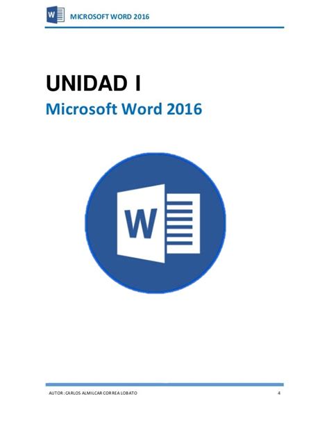 Manual De Microsoft Word 2016