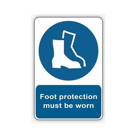 Foot Protection Must Be Worn Signage Size 2