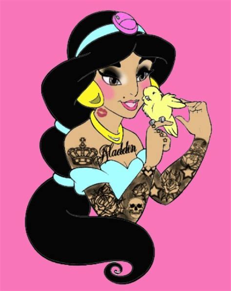 Jasmine Got Sleeves Disney Princess Tattoo Punk Disney Princesses Punk Disney