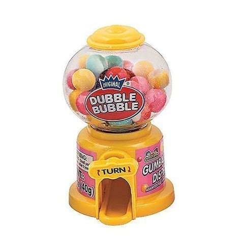 Yummyt Kidsmania Dubble Bubble Gumball Dispensers Yellow