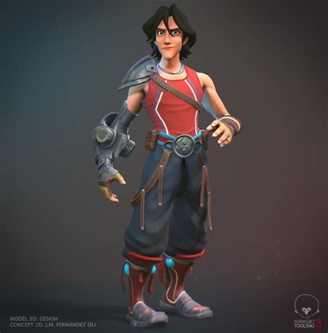 Zbrush Character Low Poly Character 3d Model Character Game