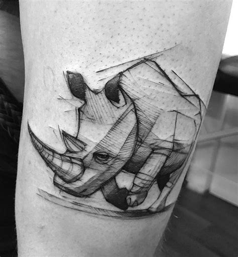 Kamil Mokot Rhino Tattoo Tatuaje De Rinoceronte Rinoceronte Dibujo
