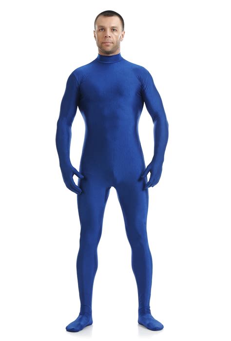 Cm 23 Blue Spandex Zentai Full Body Skin Tight Jumpsuit Zentai Suit Bodysuit Costume For Women