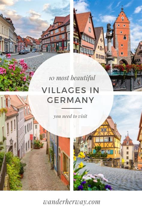Collage With The Words 10 Most Beautiful Villages In Germany You Need