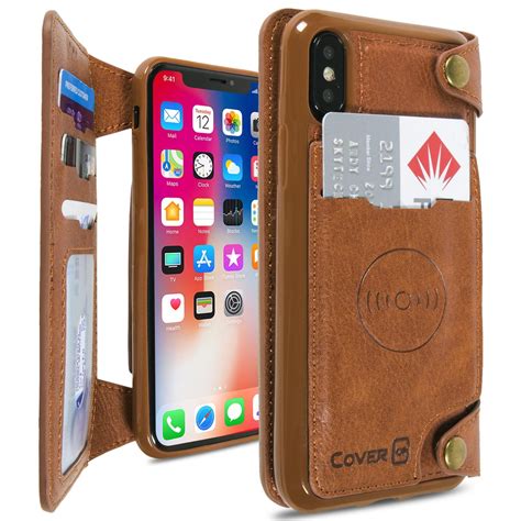 Coveron Apple Iphone Xs Iphone X 10s 10 Wallet Case Credit Card