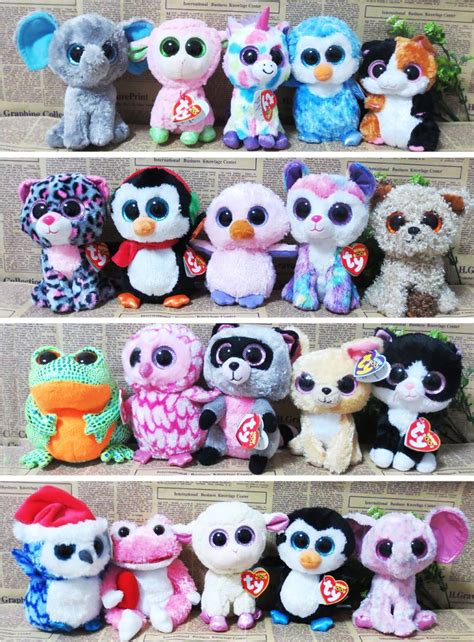 20pcslot Ty Beanie Boos Plush Animals Plush Toys Ty Big Eyes Soft Toys