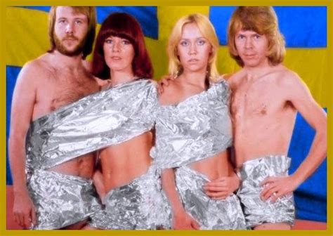 the nude abba photo with the swedish flag in the background 1976 swedish flag most popular