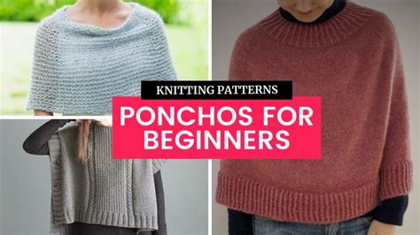 12 Poncho Knitting Patterns For Beginners TONIA KNITS