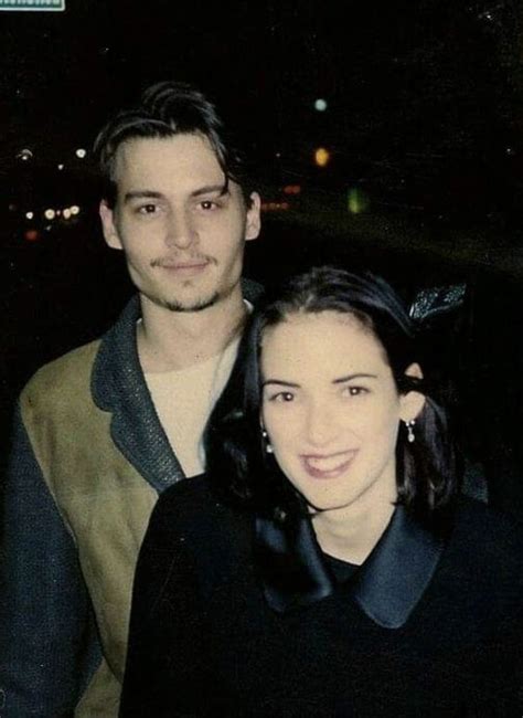 Johnny Depp And Winona Ryder 1989 Roldschoolcool