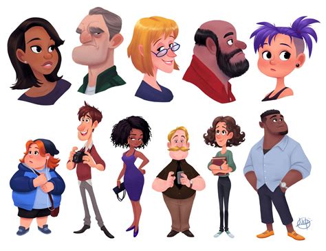 random characters 6 by luigil character design animation cartoon character design