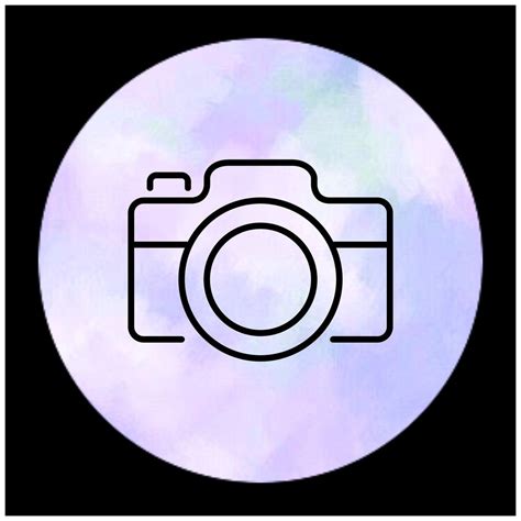 Purple Camera Logo Aesthetic