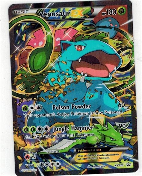 Rare pokemon cards have become an even hotter trend over this past year. POKEMON TCG: Venusaur EX XY123 FULL ART HOLO CARD BLACK STAR PROMO ULTRA RARE | eBay