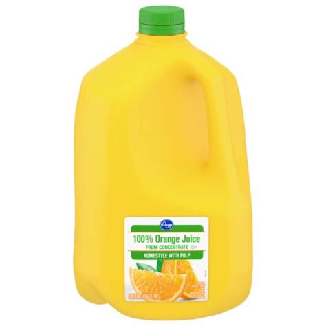 Kroger Homestyle With Pulp Orange Juice 1 Gal Kroger