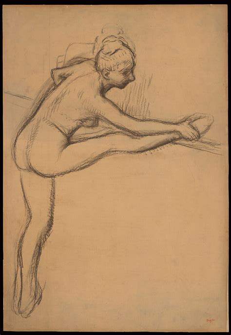 Edgar Degas Study Of A Nude Dancer At The Barre The Metropolitan Museum Of Art