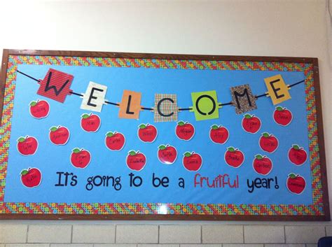 Beginning Of School Bulletin Board Fruit Of The Spirit Board Apple