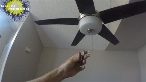 How To Reset Decorative Ceiling Fan Pulls That Have Pass Through Pull