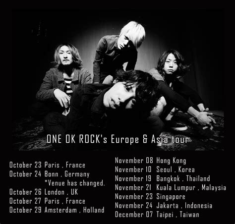 One Ok Rock Official On Twitter One Ok Rock S Europe Asia Tour