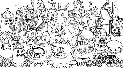 My Singing Monsters Printable Coloring Pages