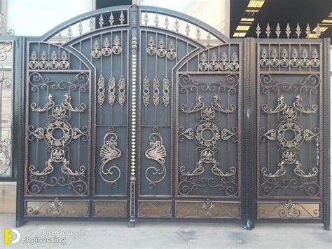 An Iron Gate With Intricate Designs On It