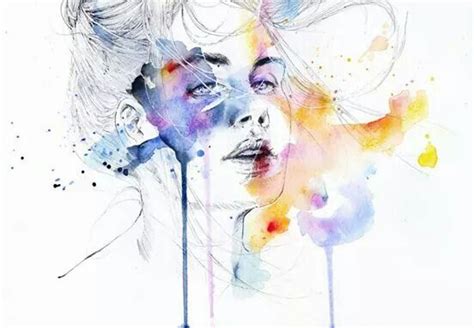 Woman Watercolor By Agnes Cecile Arte Acuarela