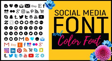 Free Social Media Icons Font And Images Blogging Learn
