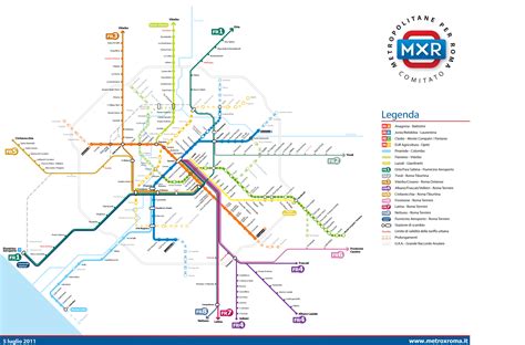 Mappa Della Metro Di Roma