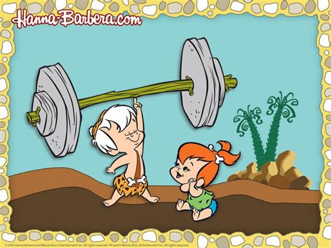 The Flintstones Wallpaper Pebbles And Bamm Bamm Wallpaper Flintstones Flintstone Cartoon