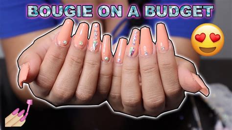 HOW TO | DIY FAKE NAILS AT HOME NO ACRYLIC (EASY AND AFFORDABLE) - YouTube