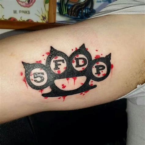More than 60.000 free tattoos. Five Finger Death Punch Logo Tattoo - etsy bild