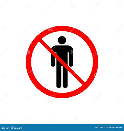 No Entry Sign Vector Illustration Flat Design Stock Illustration Illustration Of Label