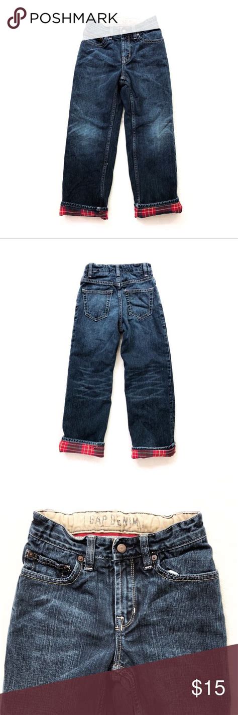 Gap Kids Loose Fit Flannel Lined Jeans Flannel Lined Jeans Lined