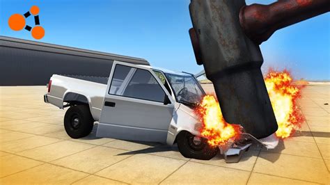 Smashing Cars W Giant Sledgehammer Beamng Drive Gameplay Youtube