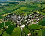 Luftaufnahme Heringen - Ortsansicht am Rande von landwirtschaftlichen ...