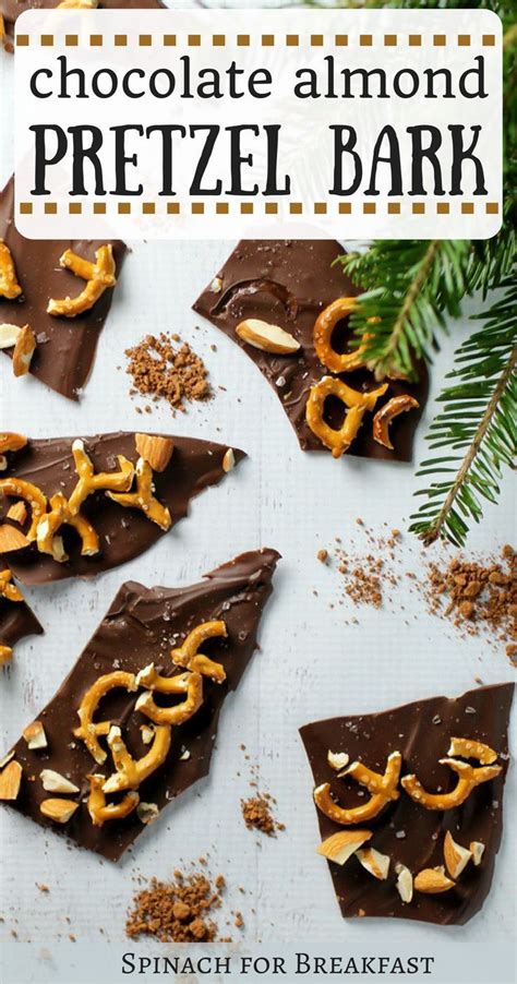 Chocolate Almond Pretzel Bark A Super Easy And Delicious Dessert Snack Or Holiday Reci