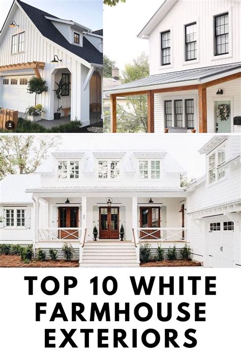 Top 10 White Farmhouse Exteriors Seeking Lavender Lane White